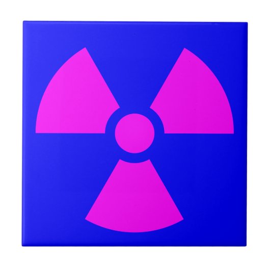 Carreau Symbole d'avertissement de rayonnement (Devant)