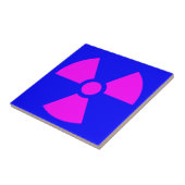 Carreau Symbole d'avertissement de rayonnement (Côté)