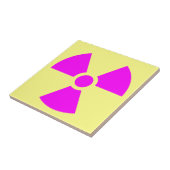 Carreau Symbole d'avertissement de rayonnement (Côté)