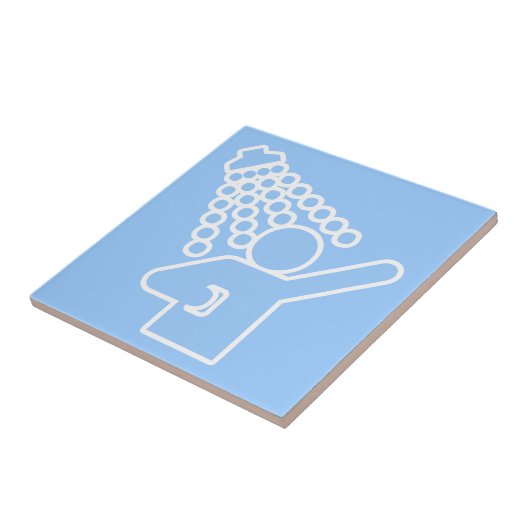 Carreau Symbole de douche (Côté)