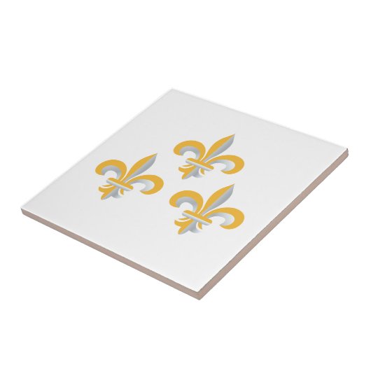 Carreau Symbole de Fleur de Lis (Côté)