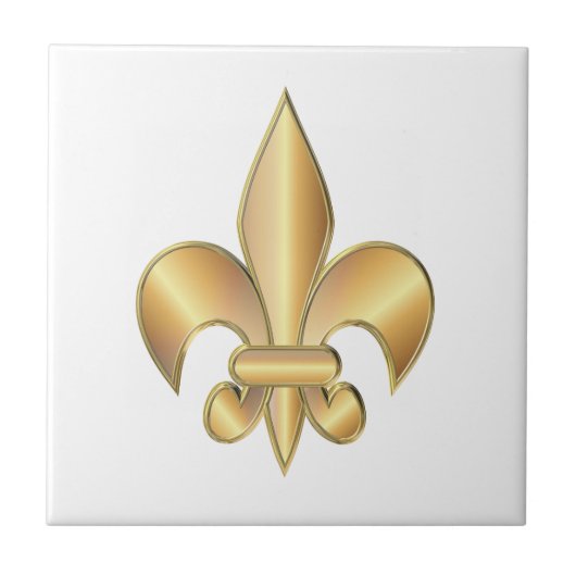 Carreau Symbole de Fleur de Lis (Devant)