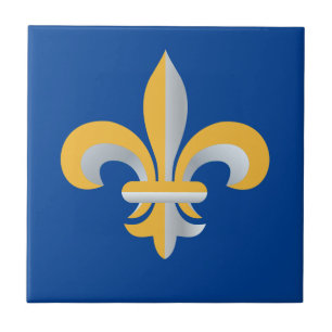 Carreau Symbole de Fleur de Lis