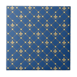 Carreau Symbole de Fleur de Lis