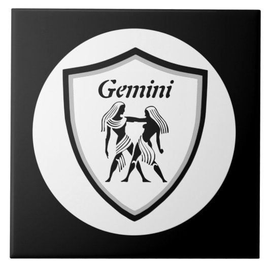 Carreau Symbole de Gemini        (Devant)