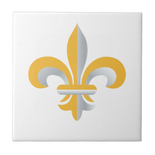 Carreau Symbole de la fleur de Lis
