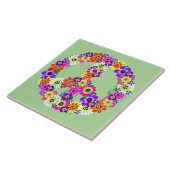 Carreau SYMBOLE DE LA PAIX Floral (Côté)