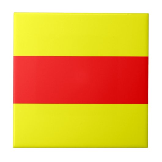 Carreau symbole de l'alphabet maritime (Devant)