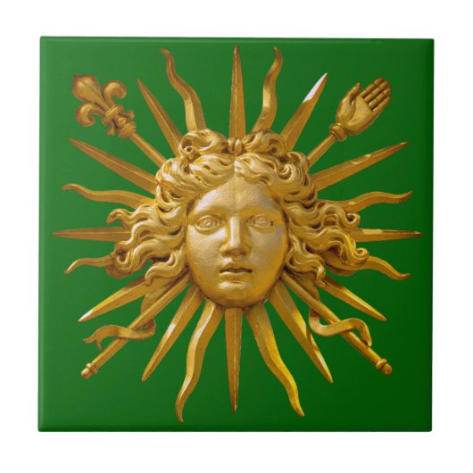 Carreau Symbole de Louis XIV le Roi Soleil (Devant)