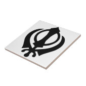 Carreau Symbole de Sikh de Khanda (Côté)