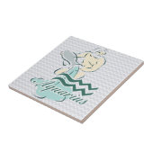 Carreau Symbole de Verseau de signe de zodiaque (Côté)