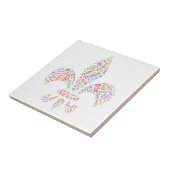 Carreau Symbole des mots Fleur de Lis (Côté)