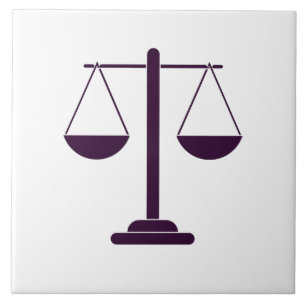 Carreau Symbole des services juridiques de la balance de l