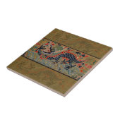 Carreau Symbole dragon chinois Antique asiatique (Côté)