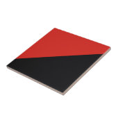 Carreau symbole du drapeau anarchique punk communisme soci (Côté)