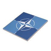 Carreau Symbole du drapeau de l'OTAN ONAT Traité de l'Atla (Côté)