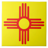 Carreau Symbole du soleil Zia du Nouveau-Mexique (Devant)