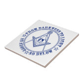 Carreau Symbole franc-maçonnerie (Côté)