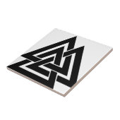 Carreau Symbole nordique Odin de protection des norses de (Côté)