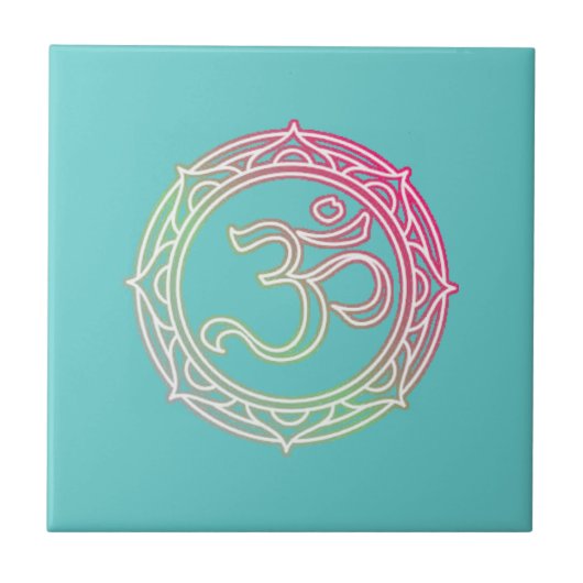Carreau Symbole Om Sanskrit (Devant)