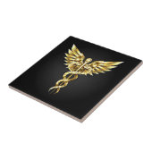 Carreau Symbole Polygonal Or Caduceus (Côté)