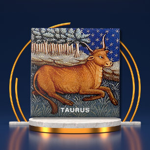 Carreau Symbole Taurus Zodiac Bull fête d'anniversaire