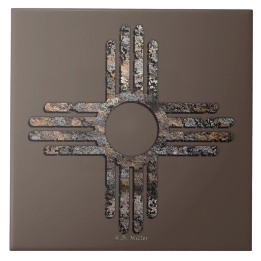 Carreau Symbole Zia Sun du Nouveau-Mexique - Talking Canyo (Devant)