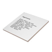 Carreau SYMBOLE Zodiaque Capricorne Astrologie noir blanc (Côté)