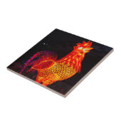 Carreau Symbole zodiaque de coq (Côté)