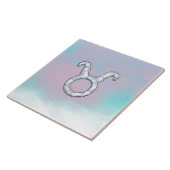 Carreau Symbole zodiaque de la mère de Pearl Taurus (Côté)