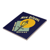 Carreau Symboles Bourbon de la Nouvelle-Orléans (Côté)