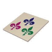 Carreau Symboles de fleur de lis (Côté)