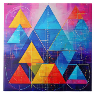 Carreau Symboles géométriques Abstrait #10