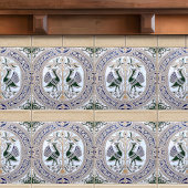 Carreau Symbolisme Peacocs Belle Epoque Art Déco