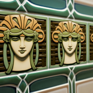 Carreau Symétrie Abstraite du Mouvement Arts and Crafts du
