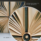 Carreau Symétrie Fleur du milieu du siècle Art Déco Belle 