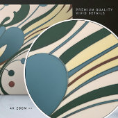 Carreau Symétrie florale Abstraite moderne du milieu du si