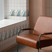 Carreau Symétrie florale Abstraite moderne du milieu du si