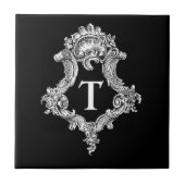 Carreau T Monogramme initial (Devant)