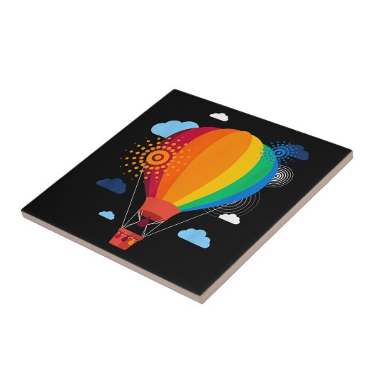 Carreau T-shirt à air chaud Balloon à air chaud Circuler F (Côté)