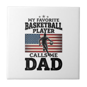 Carreau T-Shirt à gravure vintage patriotique pour papa de