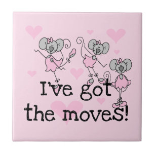 Carreau T-shirts et cadeaux 'I've Got the Moves Ballerina'