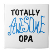 Carreau T-shirts et cadeaux Opa bleu absolument géniaux (Devant)