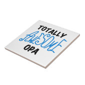 Carreau T-shirts et cadeaux Opa bleu absolument géniaux (Côté)