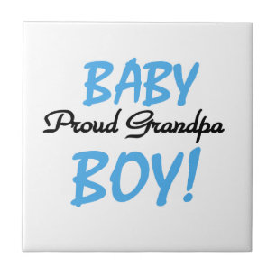 Carreau T-shirts et cadeaux pour bébé grand-père fier