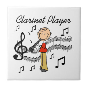 Carreau T-shirts et Cadeaux pour Joueur de Clarinette Homm