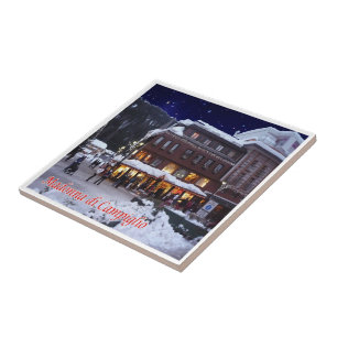 Carreau TAA035 MADONNA DI CAMPIGLIO Avec Neige,