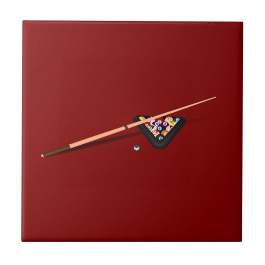 Carreau Table de billard bordeaux (Devant)