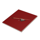 Carreau Table de billard bordeaux (Côté)