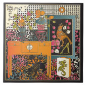 Carreau Table orange Mah Jongg (Devant)